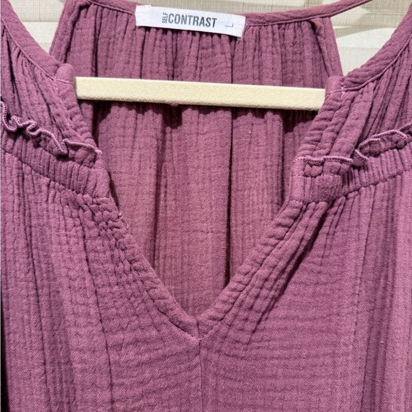 Self Contrast Sleeveless Dress - Picture 4 of 7